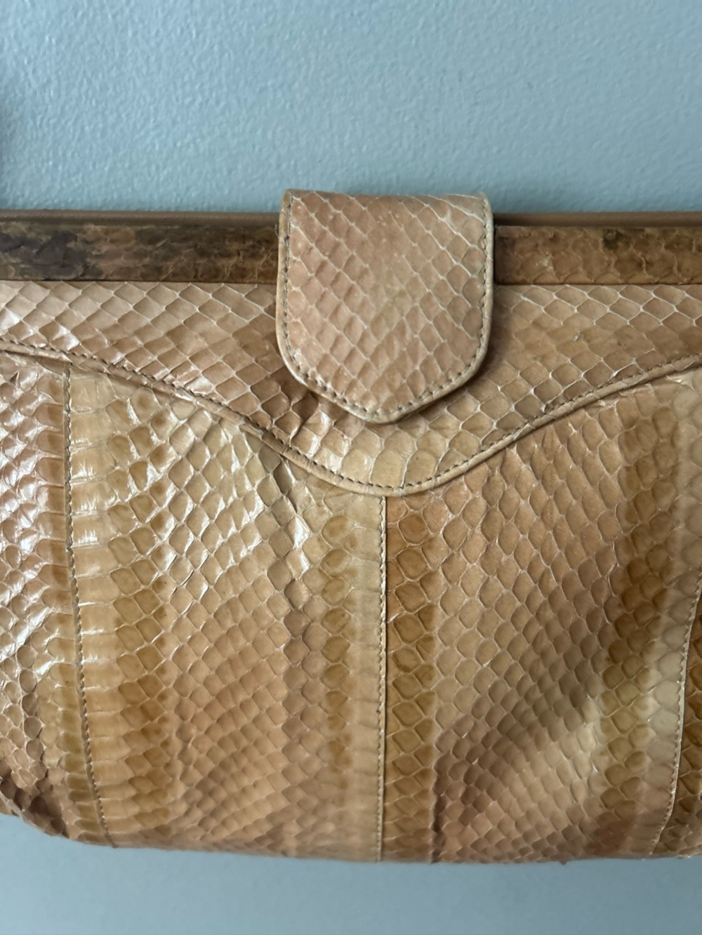 Vintage 70s snakeskin purse - Picture 12 of 16